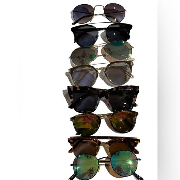 Sunglasses Bundle of 8 - 2 American Eagle, 1 Blue Planet others No Brand